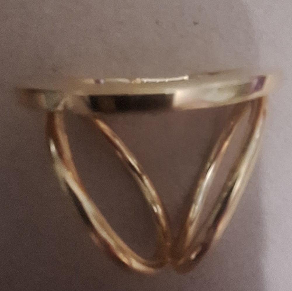 Salvatore Ferragamo Gold Tone Double Loop For A Scarf - Picture 4 of 4